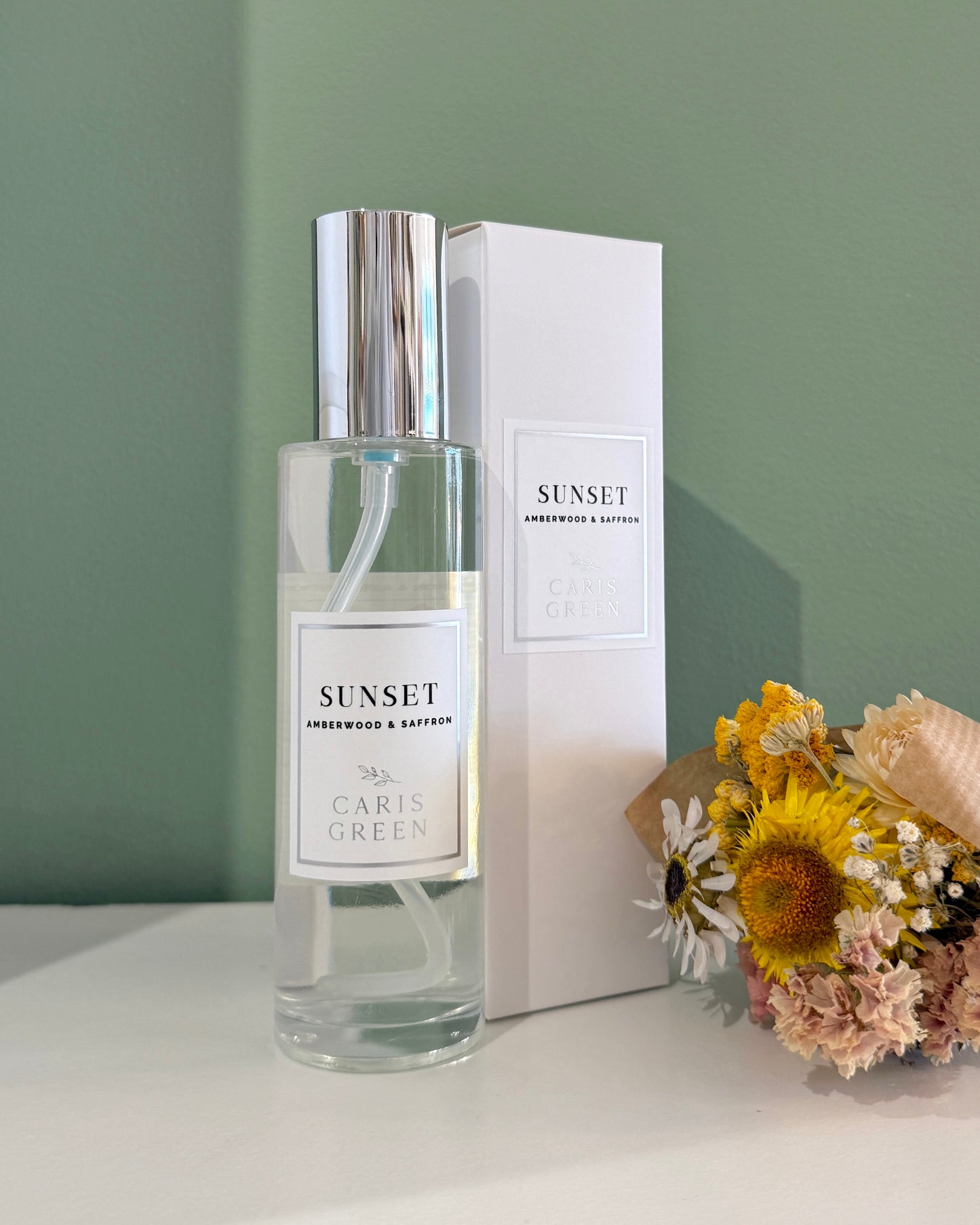 Sunset ~ Saffron & Amberwood / Room Spray / Air Freshener