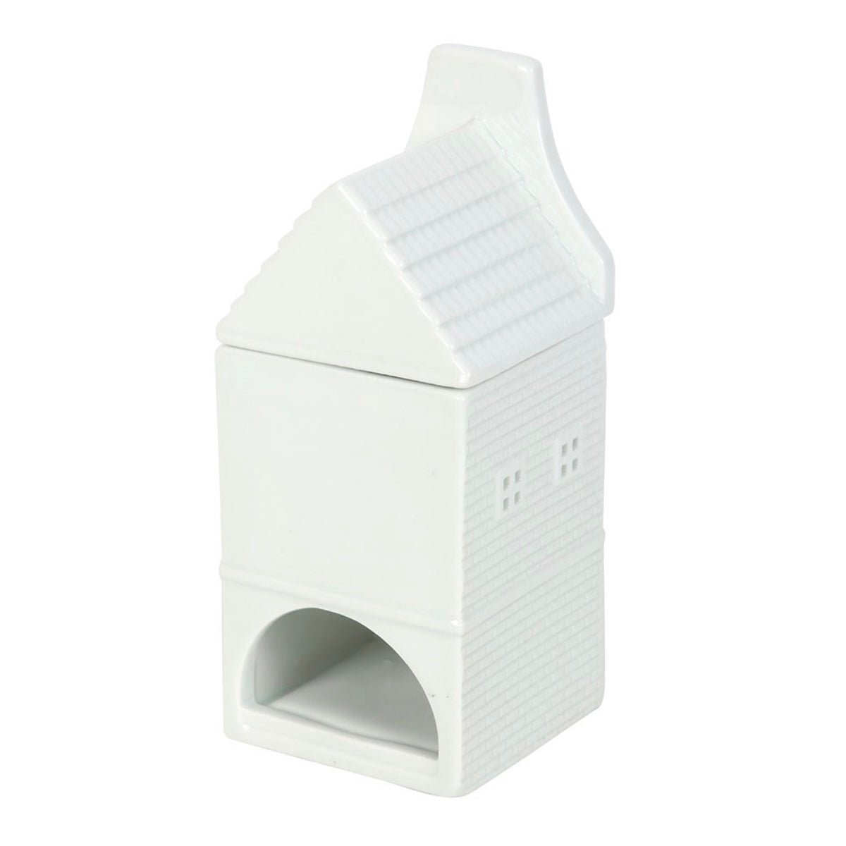 White Ceramic Nordic House Wax Melt Burner - Caris Green