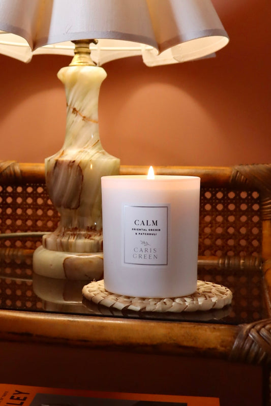 CALM ~ Dark Orchid & Gardenia / Scented Candle / Natural Wax - Caris Green