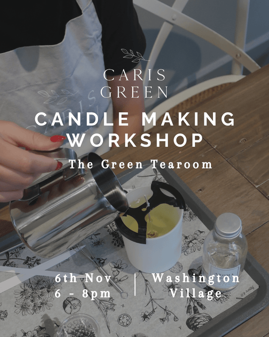 Candle Making Workshop ~ 6th Nov at The Green Tea Room Washington Village - Caris Green