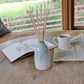 Ceramic Reed Diffuser Bottle Hand - Thrown Pottery Refillable Home Fragrance - Caris Green