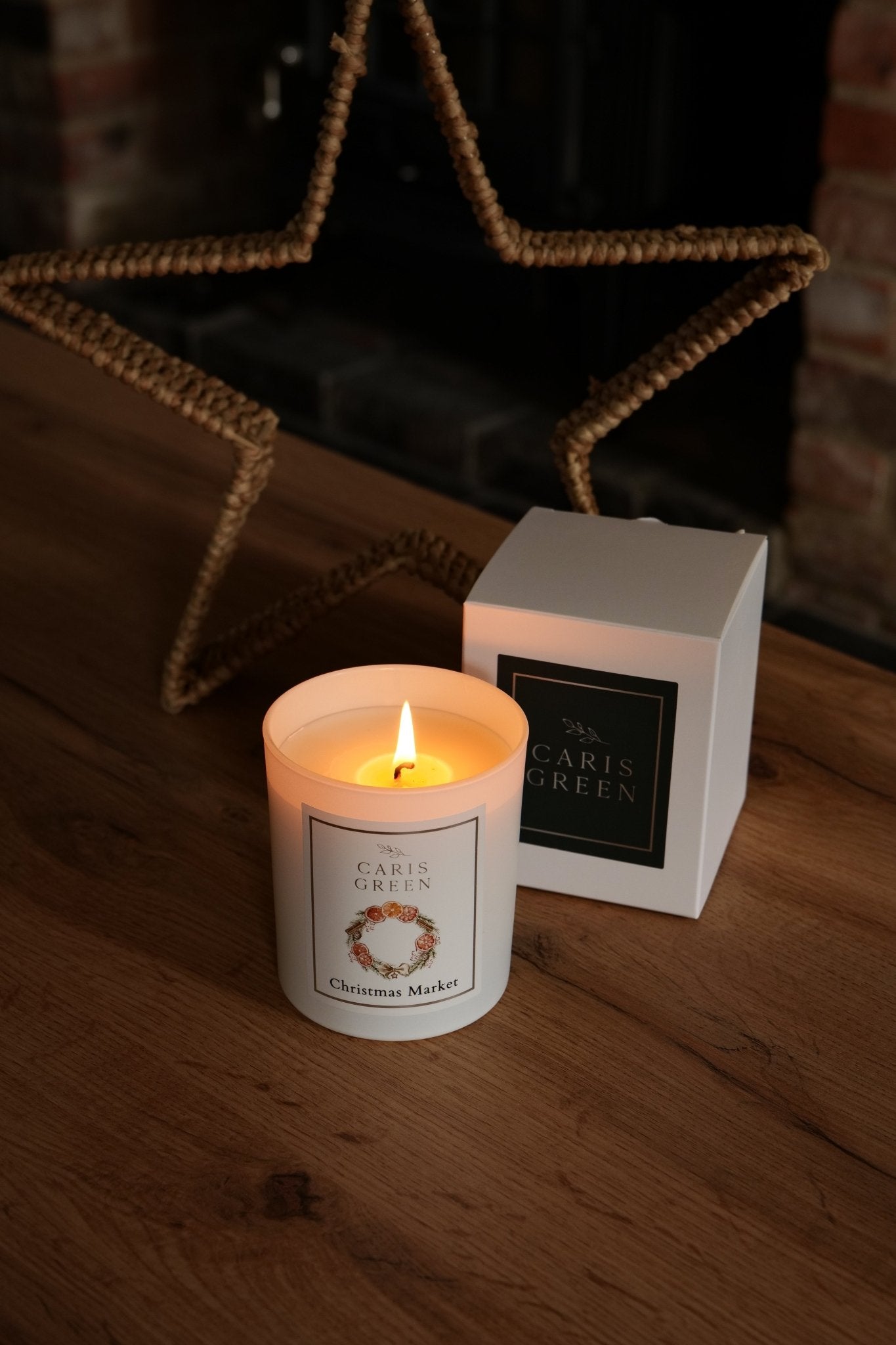 Christmas Market ~ Clove & Clementine / Scented Candle / Natural Wax - Caris Green