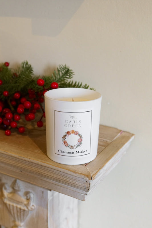 Christmas Market ~ Clove & Clementine / Scented Candle / Natural Wax - Caris Green