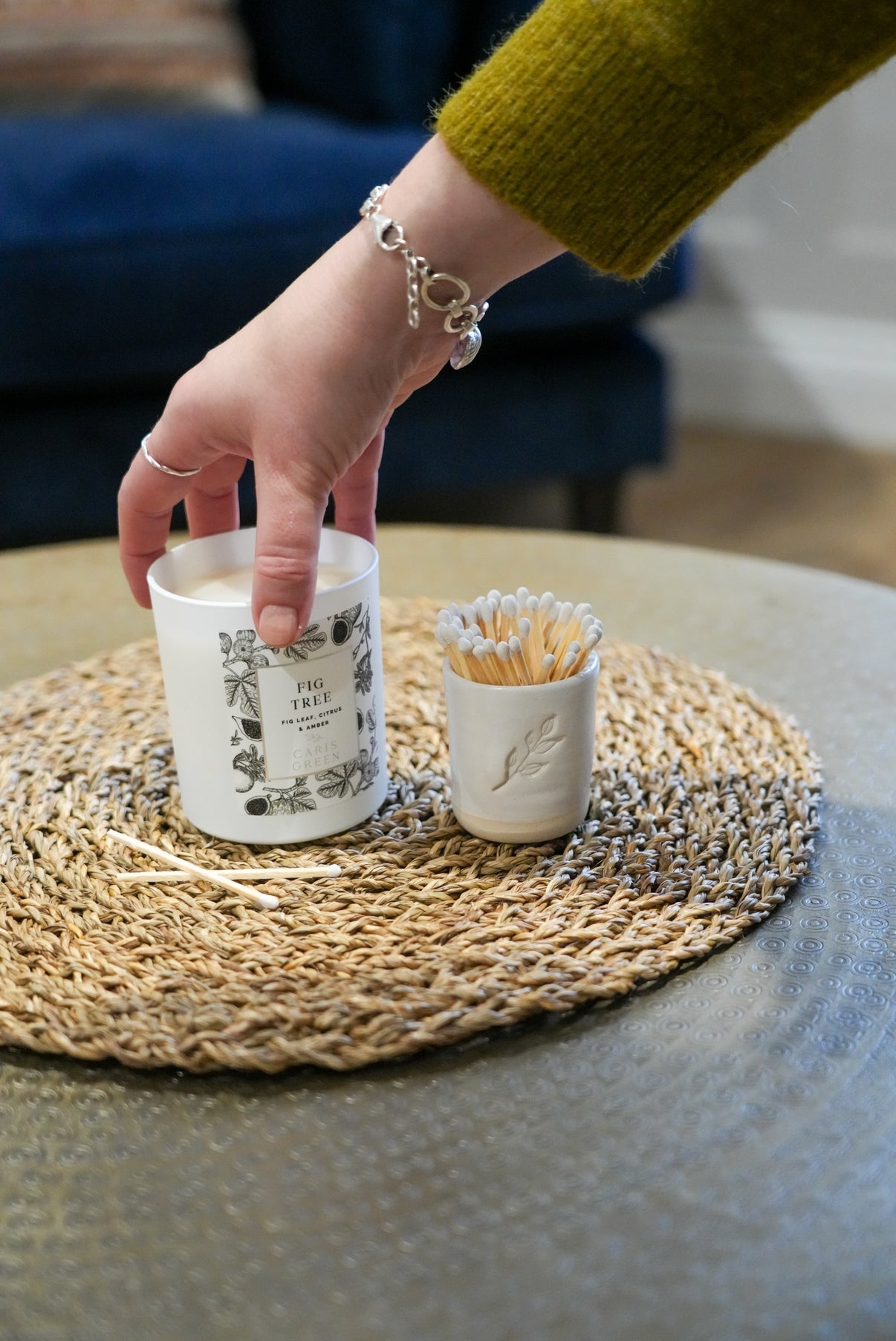 Fig Tree ~ Fig Leaf, Citrus & Amber / Scented Candle / Natural Wax - Caris Green