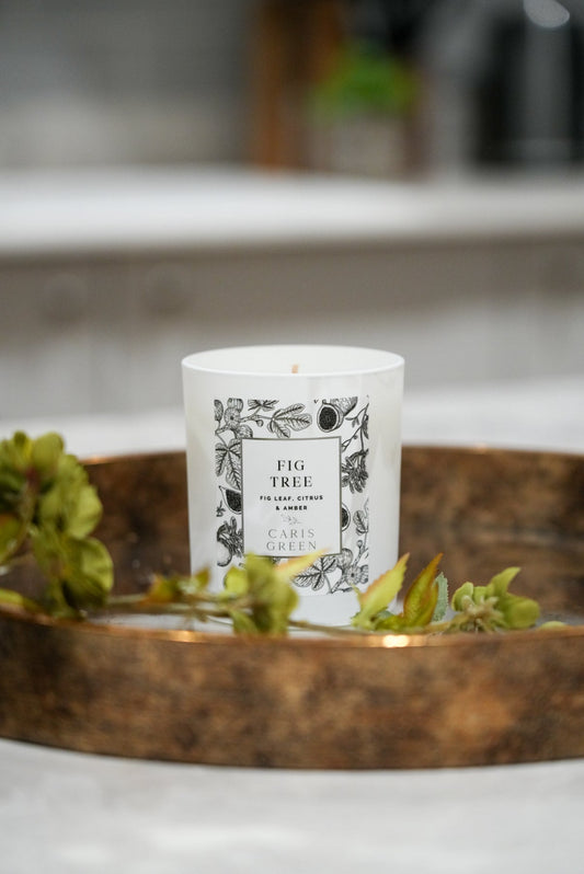 Fig Tree ~ Fig Leaf, Citrus & Amber / Scented Candle / Natural Wax - Caris Green