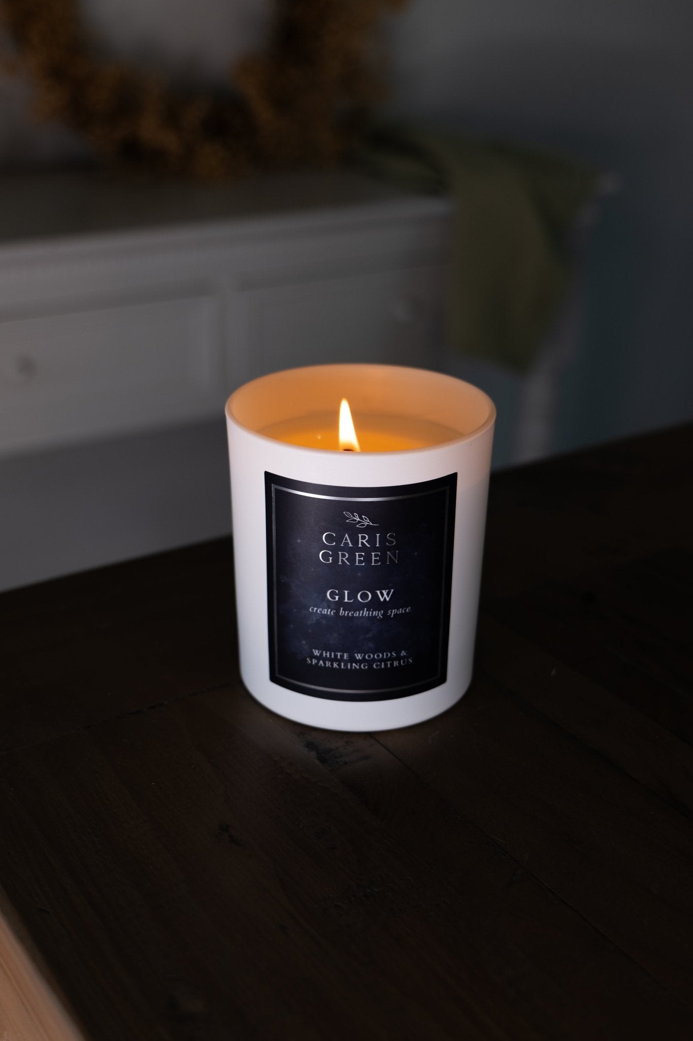 GLOW ~ Winter Scented Candle / Natural Wax - Caris Green