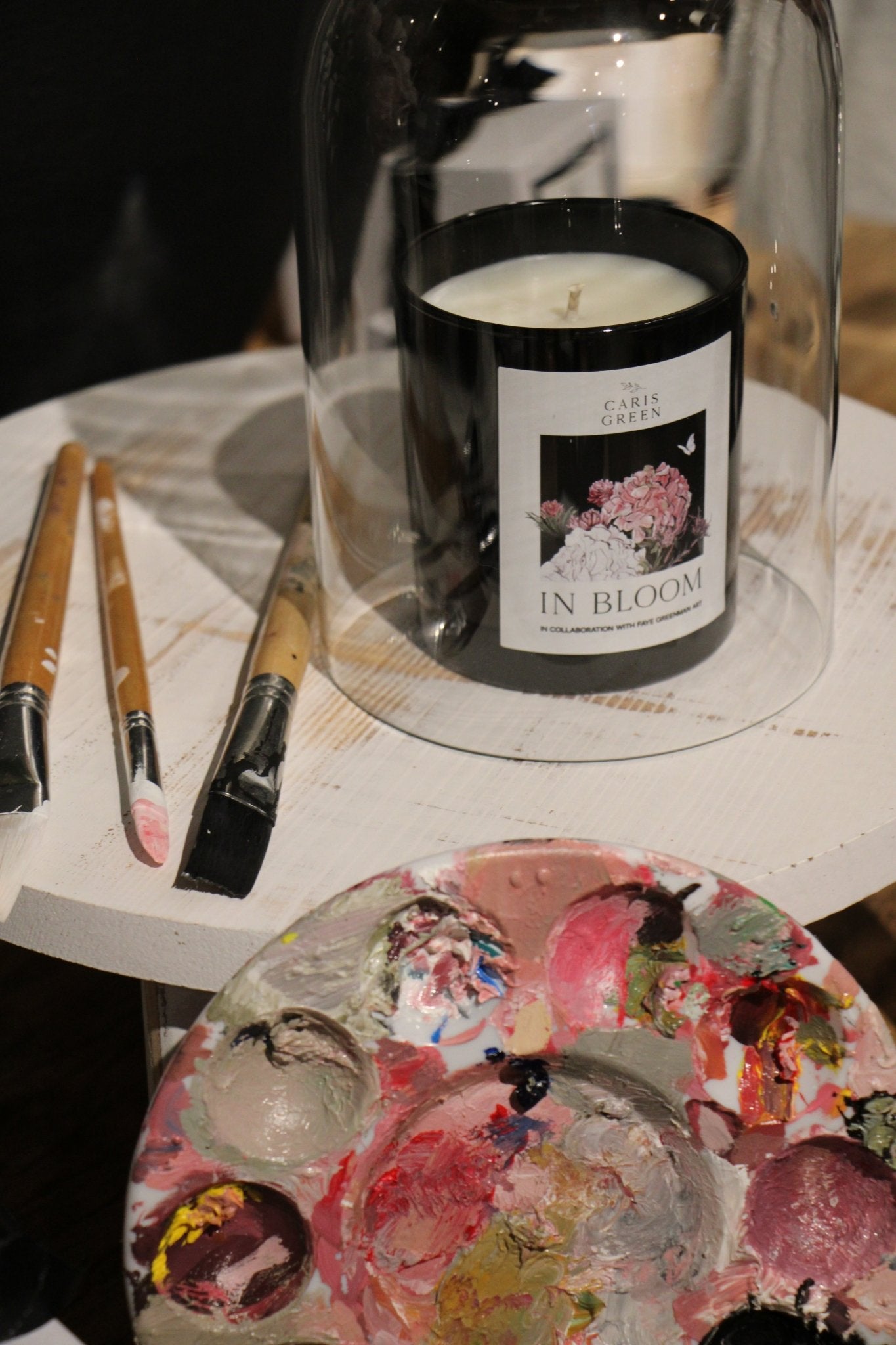 “In Bloom” Candle ~ Faye Greenman Collaboration ~ Peonies & Oud - Caris Green