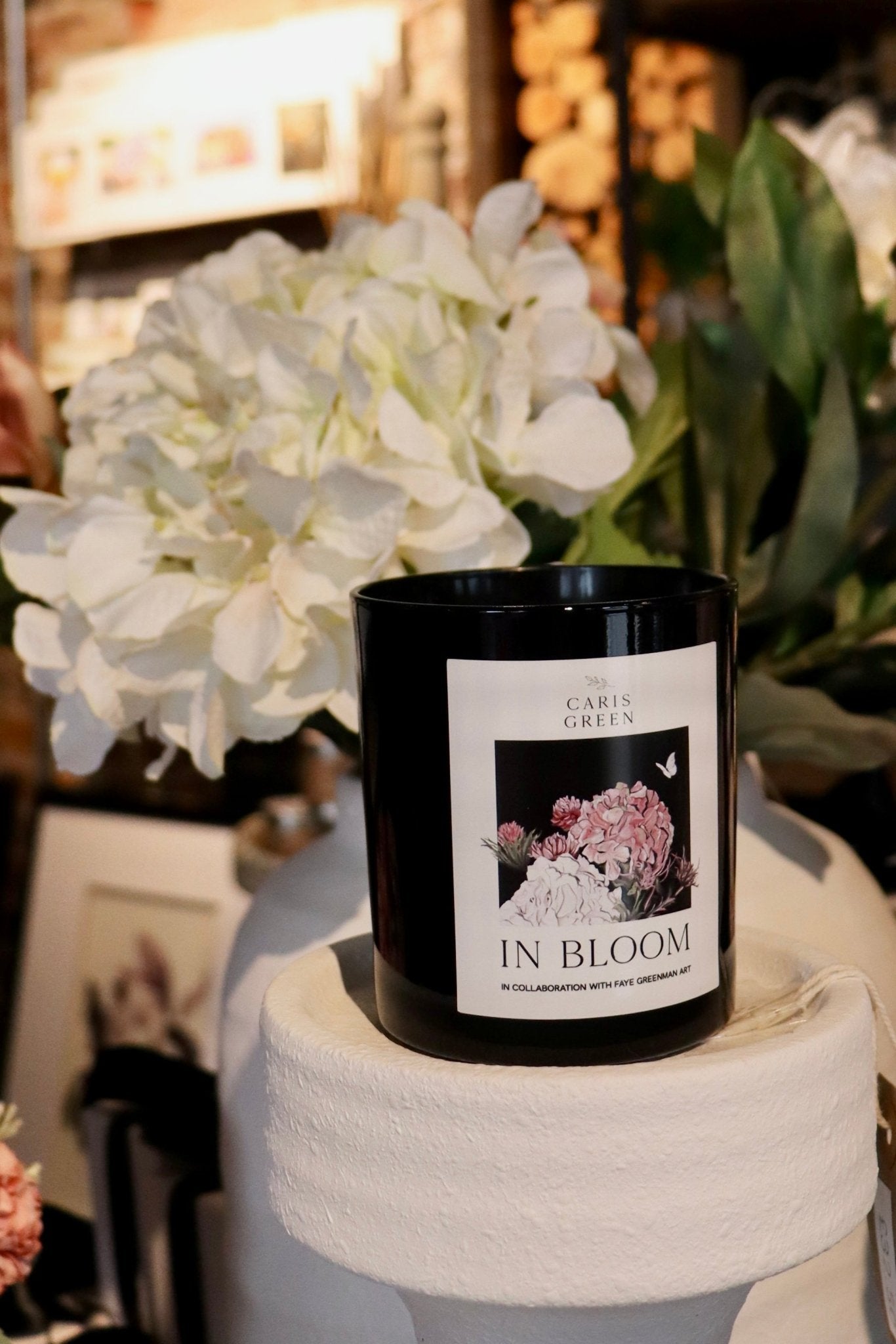 “In Bloom” Candle ~ Faye Greenman Collaboration ~ Peonies & Oud - Caris Green