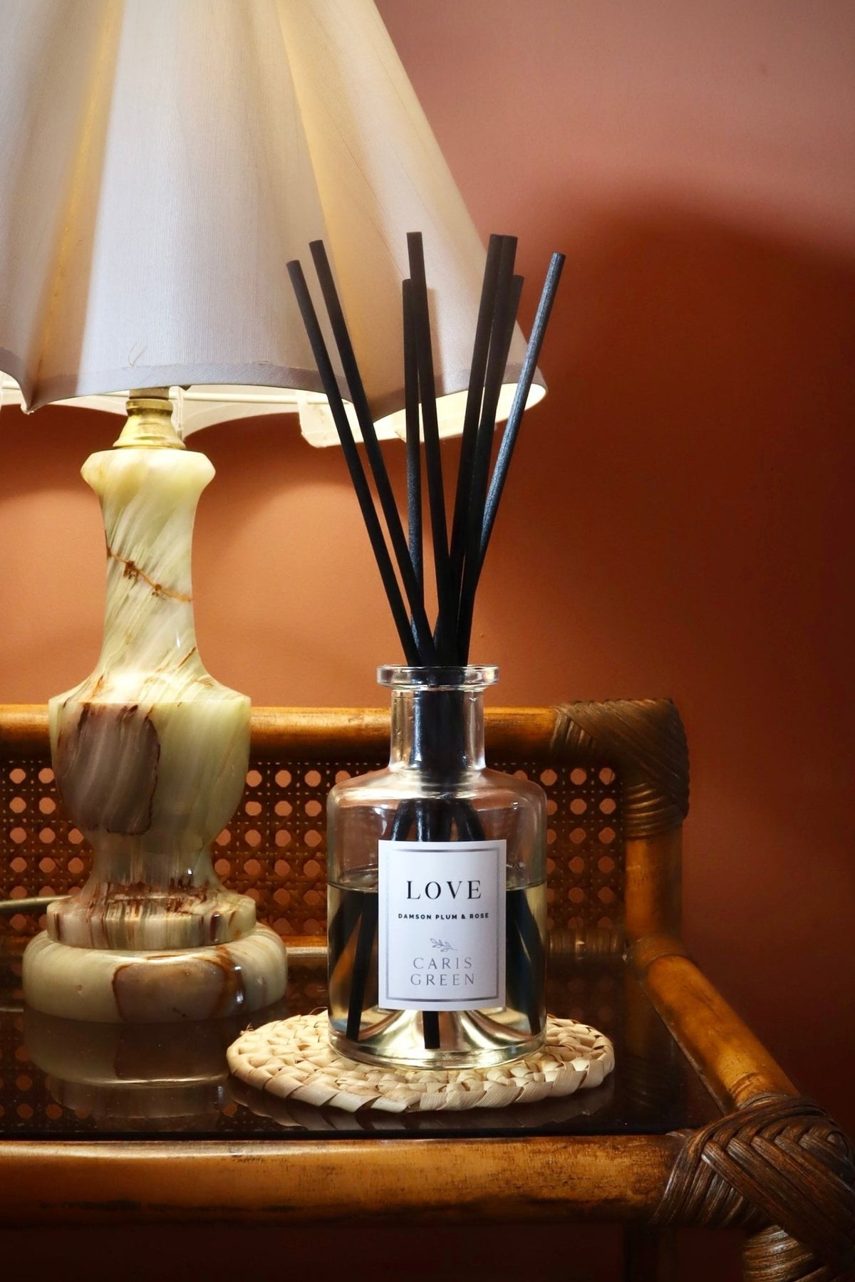 LOVE ~ Damson Plum & Rose / Reed Diffuser - Caris Green