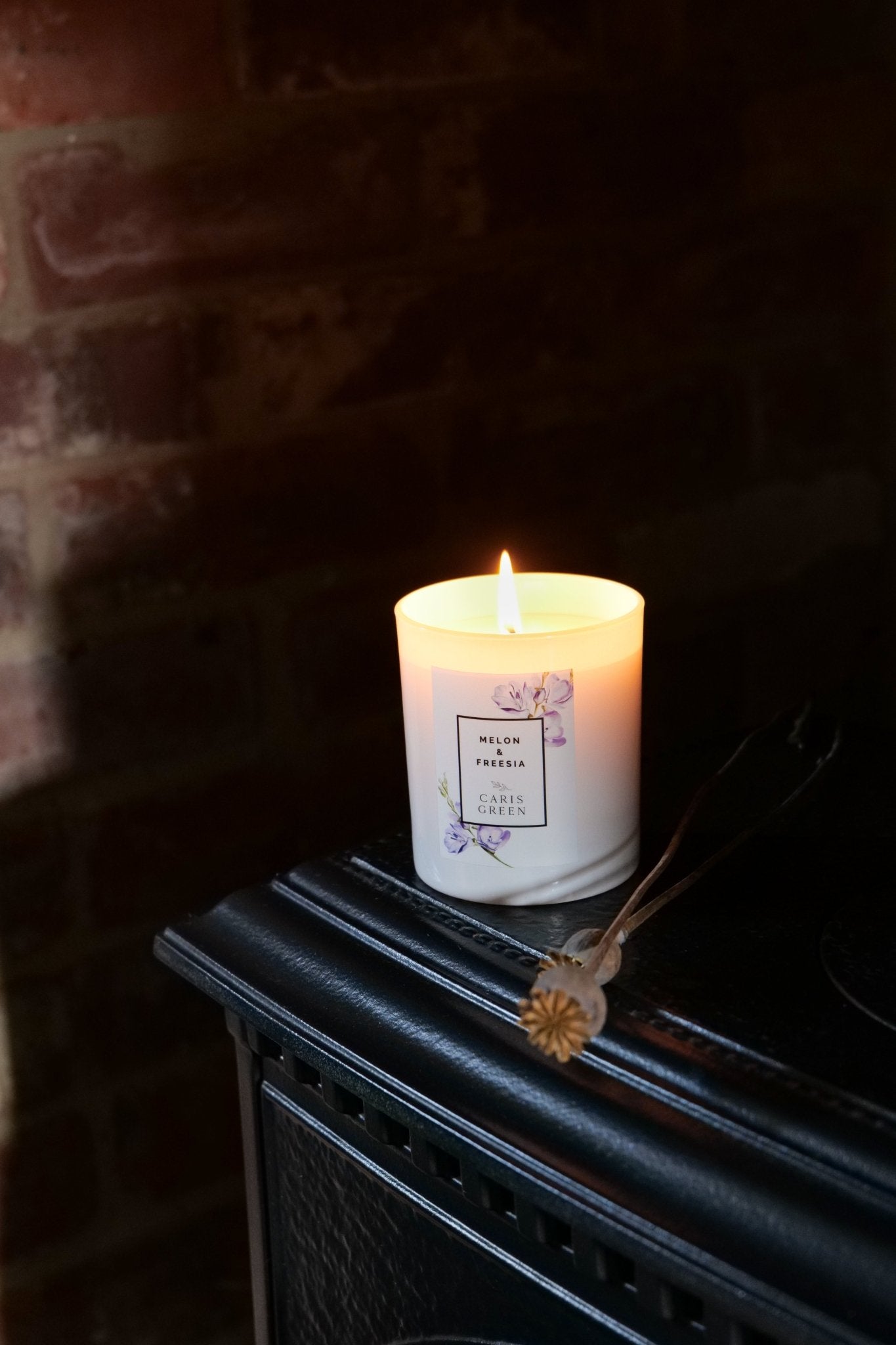 Melon & Freesia / Scented Candle / Natural Wax - Caris Green