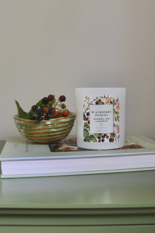 Pre-Order: Blackberry Picking ~ Scented Natural Wax Candle - Caris Green