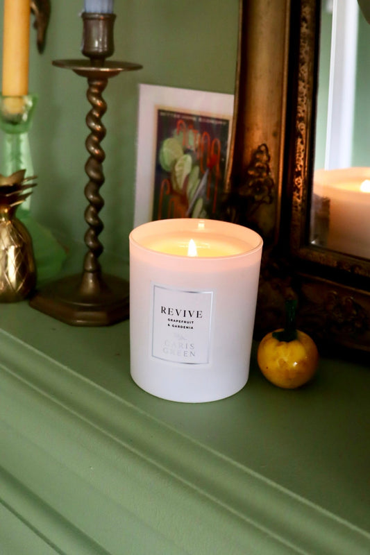 Revive ~ Grapefruit & Gardenia / Scented Candle / Natural Wax - Caris Green