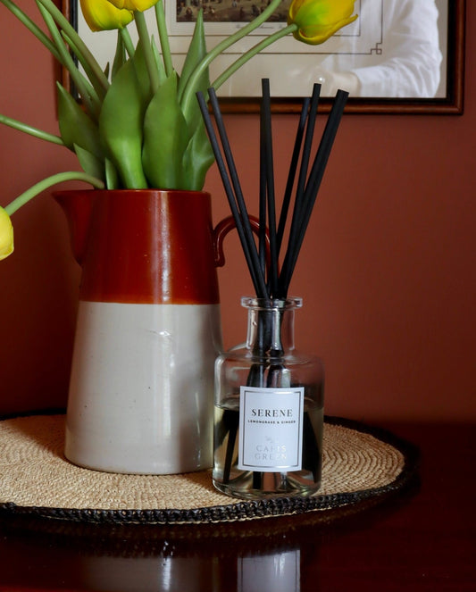 SERENE ~ Lemongrass & Ginger Reed Diffuser - Caris Green