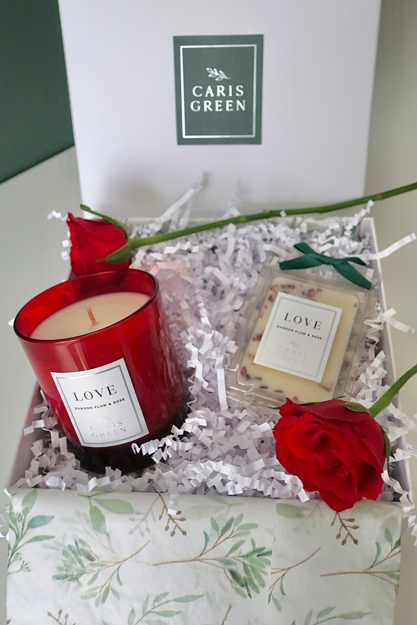 Valentines Candle & Wax Melt Gift Box - Caris Green