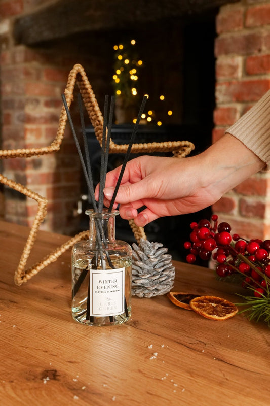 Winter Evening ~ Clove & Clementine Reed Diffuser - Caris Green