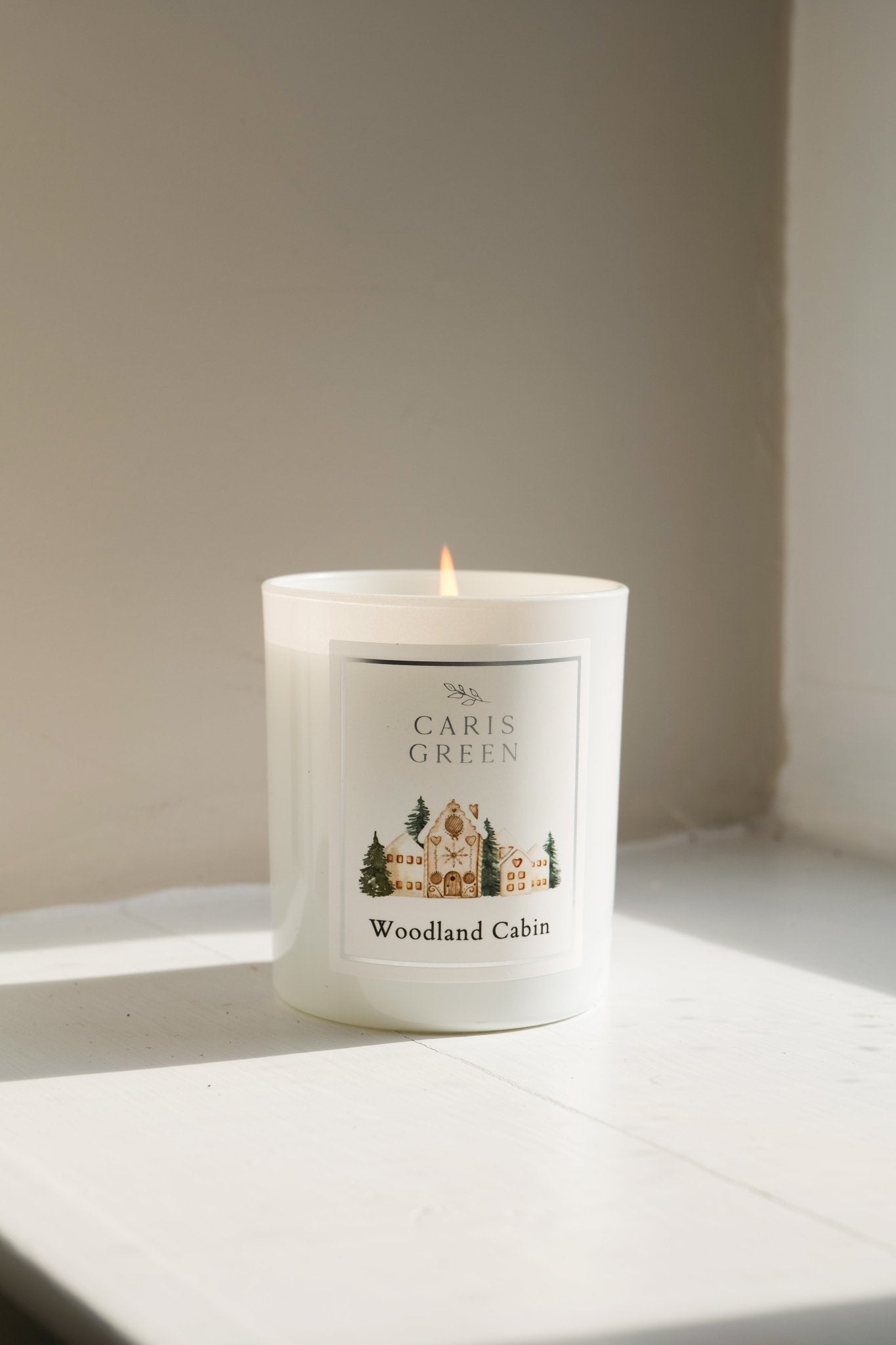 Woodland Cabin ~ Teakwood & Mahogany Christmas Candle / Natural Wax - Caris Green