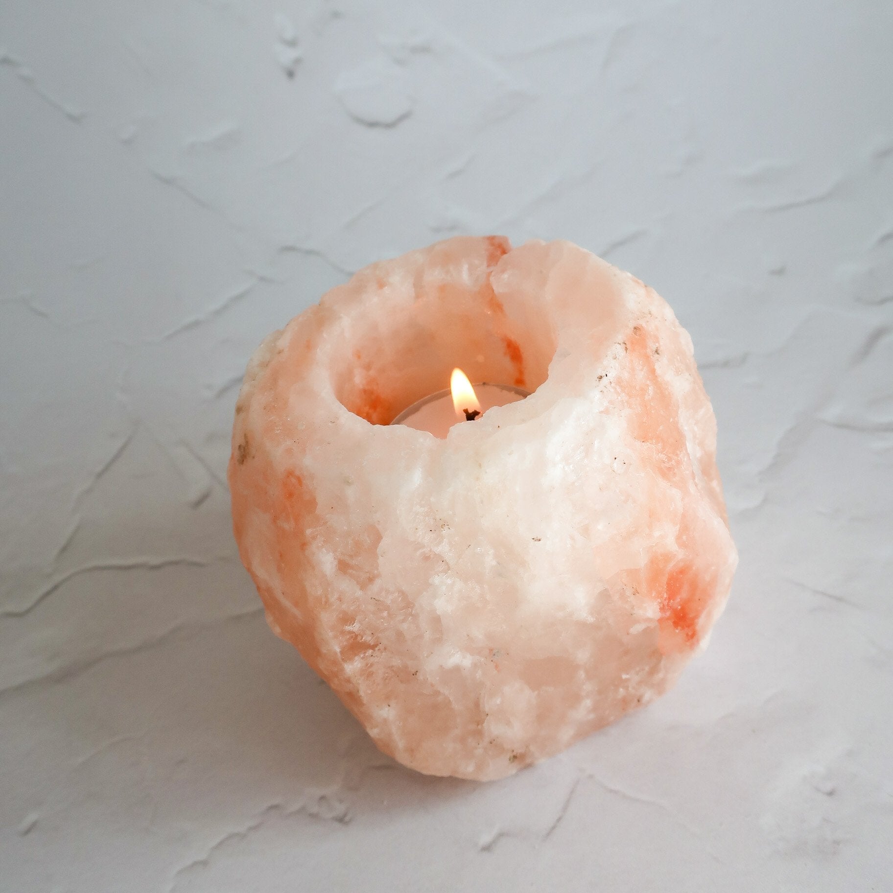 Himalayan Rock Salt Tealight CandleHolder - Caris Green