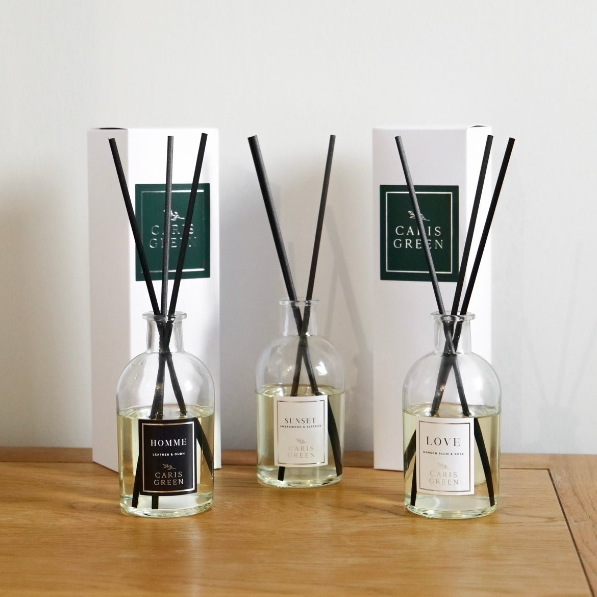 HOMME ~ Leather & Oudh / Masculine Scent / Reed Diffuser - Caris Green