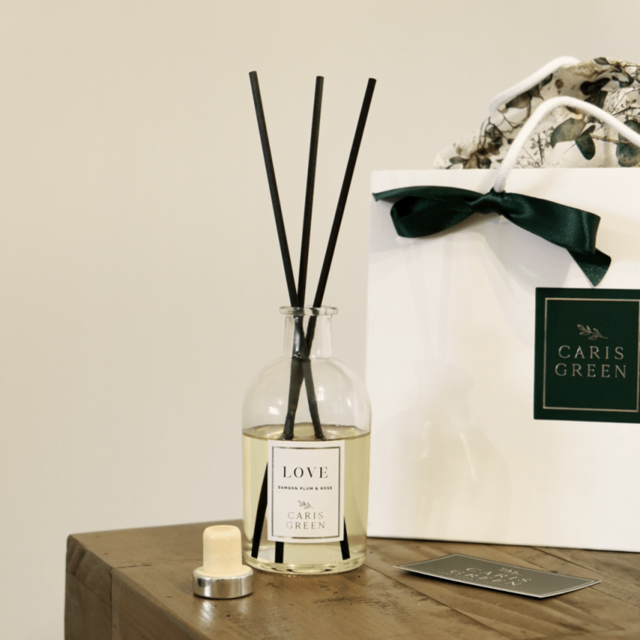 LOVE ~ Damson Plum & Rose / Reed Diffuser - Caris Green