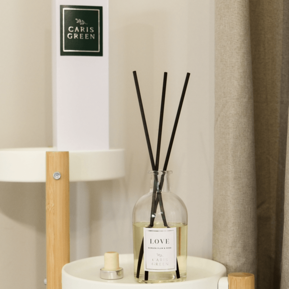 LOVE ~ Damson Plum & Rose / Reed Diffuser - Caris Green