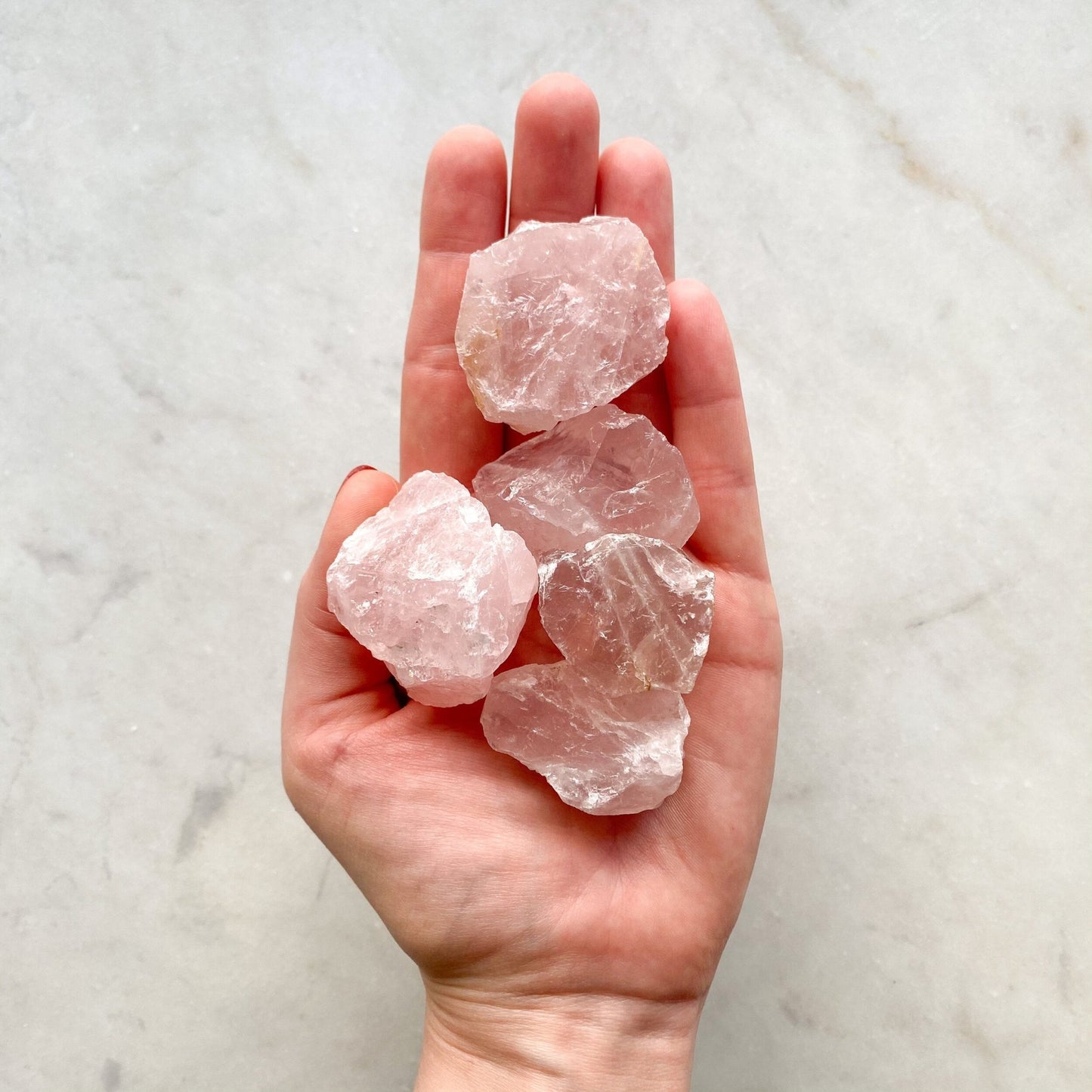 Rose Quartz Crystal Raw - Caris Green