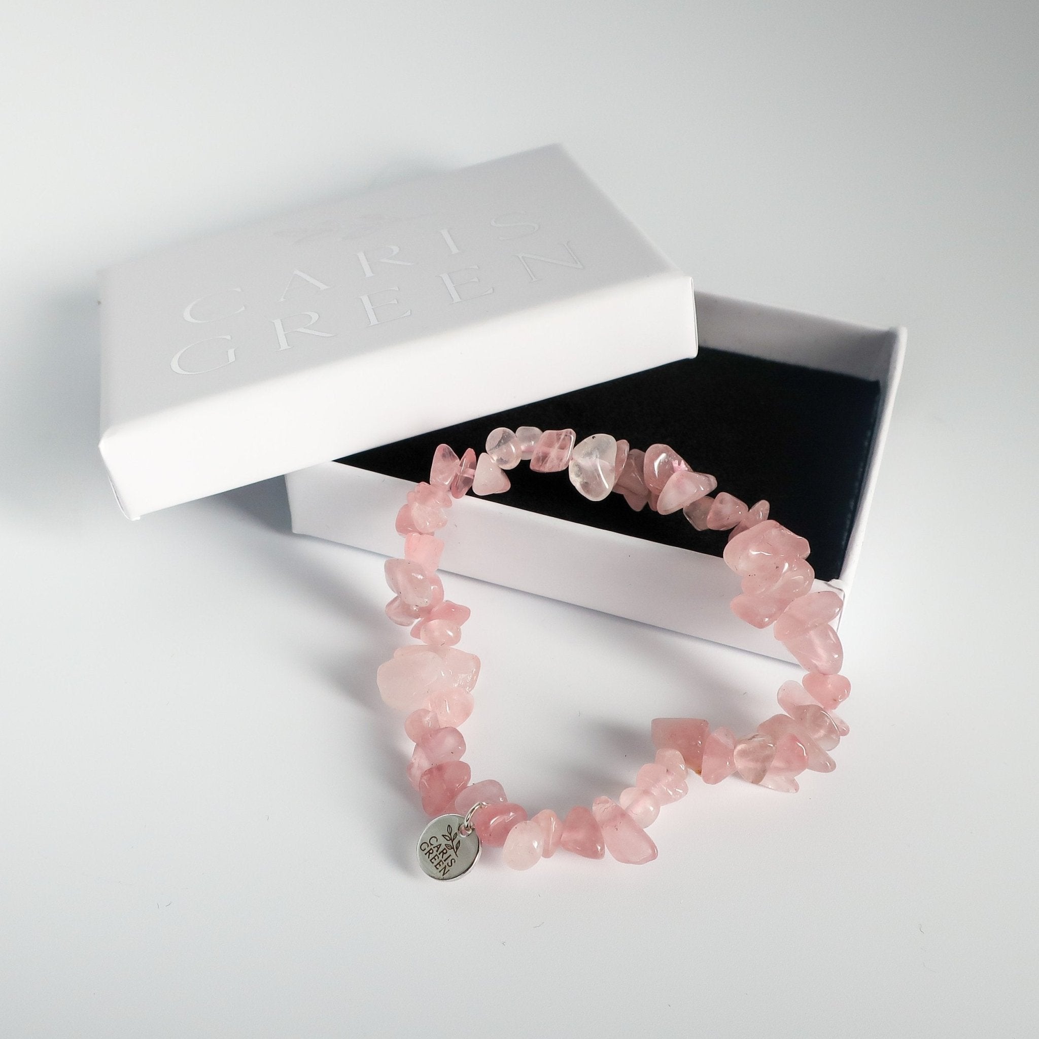 Rose quartz hot sale chip bracelet