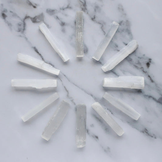 Selenite Crystal Wand - Caris Green