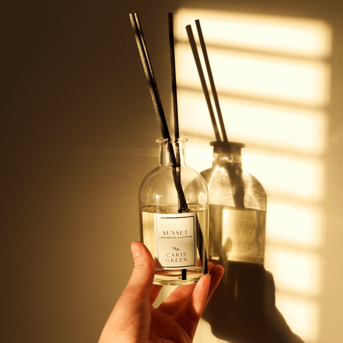 Sunset Diffuser SUNSET ~ Amberwood & Saffron / Reed Diffuser – Caris Green